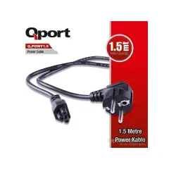 Qport -POWY1.5 1.5 METRE NOTEBOOK POWER KABLOSU